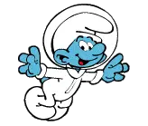 Šmoulové - smolko kosmonaut.gif